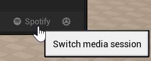 Status bar with device icon highlighted