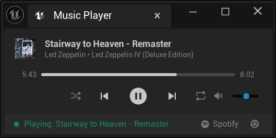 Player in Compact layout