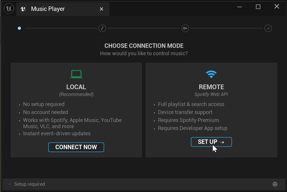 Wizard - Service Selection