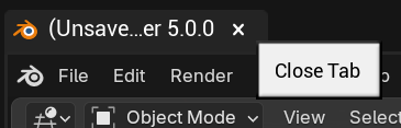 The tab closing after its app exits