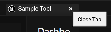 The widget floating again after release