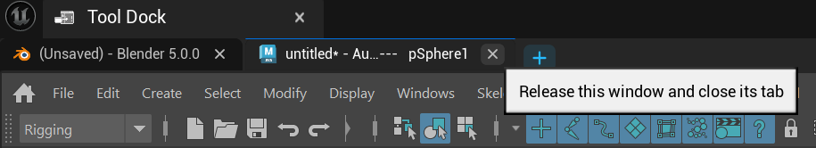The per-tab close button